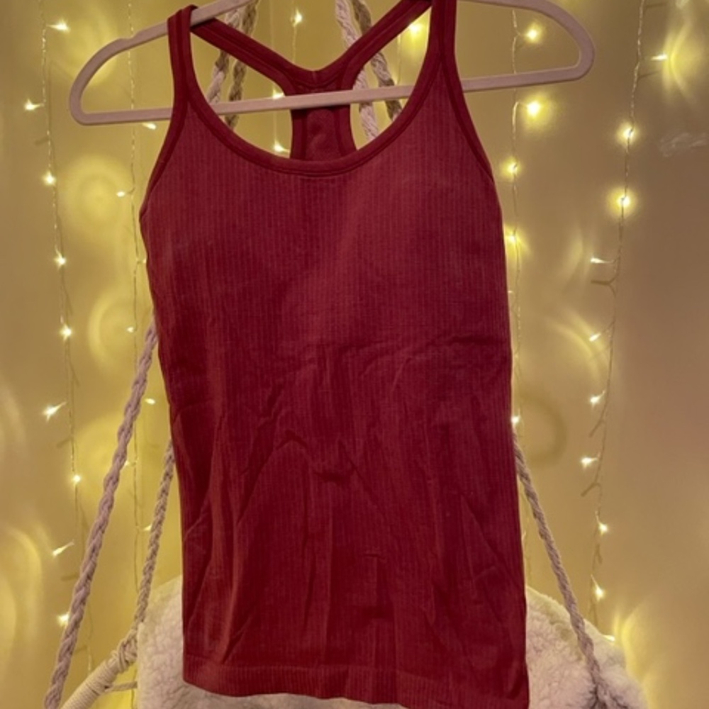 RARE Lululemon Ebb To Street Pink Shirt Size 6